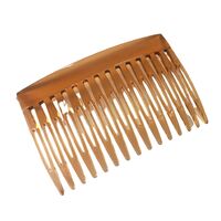 Comb/Plastic [Size/Colour: 15 Teeth/Brown]