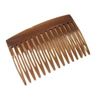 Comb/Plastic [Size/Colour: 15 Teeth/Dark Brown]