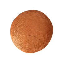 Sinamay Base/Button [Colour: Orange]