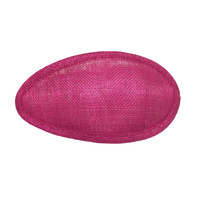 Sinamay Base/Half [Colour: Fuchsia]