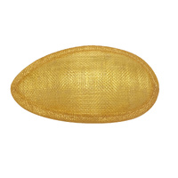 Sinamay Base/Half [Colour: Yellow]