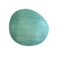 Sinamay Base/Pillbox [Colour: Aqua]