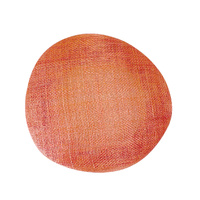 Sinamay Base/Pillbox [Colour: Coral]