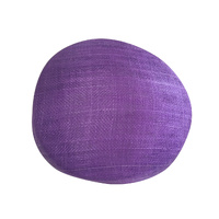Sinamay Base/Pillbox [Colour: Purple]
