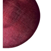 Sinamay Base/Saucer [Colour: Burgundy]
