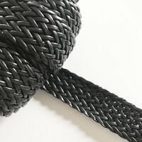 Faux Leather Braid (30cm) [Colour: Black]
