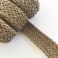 Faux Leather Braid (30cm) [Colour: Sable]