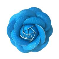 Faux Leather Rose [Colour: Blue]