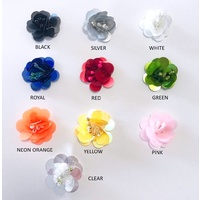 Beaded Flower - Style 04 [Colour: Silver]