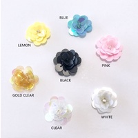 Beaded Flower - Style 02  [Colour: Blue]