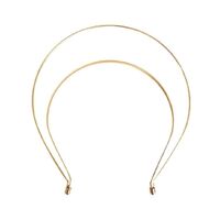 Headband/Metal/Halo [Style/Colour: Style 1/Gold]