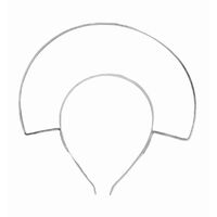 Headband/Metal/Halo [Style/Colour: Style 2/Silver]