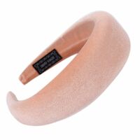 Headband/Padded/Velvet [Colour: Blush]