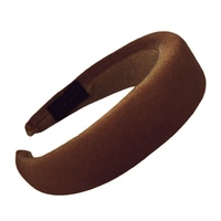 Headband/Padded/Velvet [Colour: Brown]