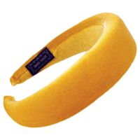 Headband/Padded/Velvet [Colour: Yellow Butter]