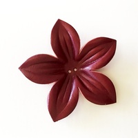 Leather Petals - Style 4 [Colour: Burgundy]