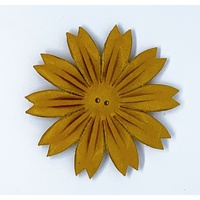 Leather Petals - Style 5 [Colour: Mustard]