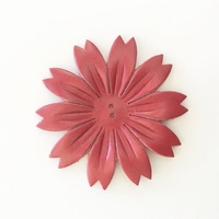 Leather Petals - Style 5 [Colour: Red]