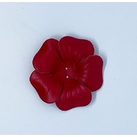 Leather Petals - Style 6 [Colour: Red]