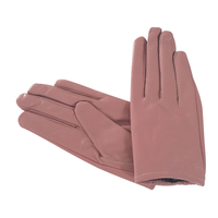 Gloves/Leather/Full - Dusty Pink [Size: Medium (18cm)]