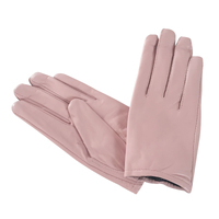 Gloves/Leather/Full - Pink Light [Size: Small (17cm)]