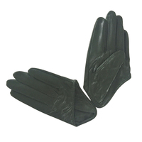 Gloves/Driving/Leather - Dark Green [Size: Small (17cm)]