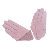 Gloves/Driving/Leather - Pink Light [Size: Small (17cm)]