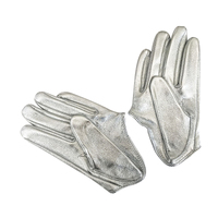 Gloves/Driving/Leather - Silver [Size: Medium (18cm)]