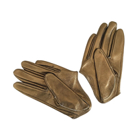 Gloves/Driving/Leather - Bronze [Size: Large (19cm)]
