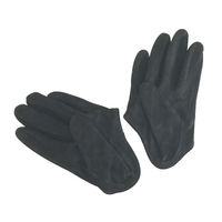 Gloves/Driving/Leather/Suede - Black [Size: Small (17cm)]