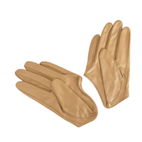Gloves/Driving/Leather - Caramel [Size: Medium (18cm)]