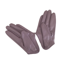 Gloves/Driving/Leather - Lilac [Size: Medium (18cm)]