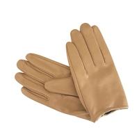 Gloves/Leather/Full - Caramel [Size: Medium (18cm)]
