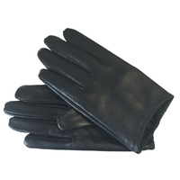 Gloves/Leather/Full - Black [Size: Medium (18cm)]