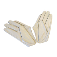 Gloves/Driving/Leather - Ivory [Size: Medium (18cm)]