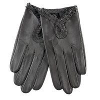 Gloves/Leather/Style 1 - Charcoal [size: Medium]