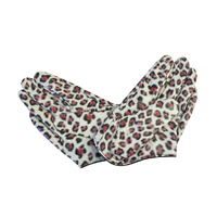 Gloves/Driving/Leather - Leopard.White [Size: Large (19cm)]