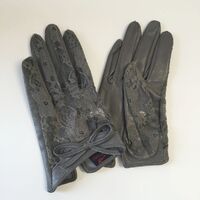 Gloves/Leather/Style 5 - Grey [Size: Large ]