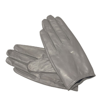Gloves/Leather/Full - Grey [Size: Medium (18cm)]