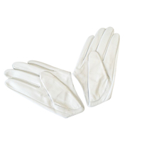 Gloves/Driving/Leather - White [Size: Medium (18cm)]