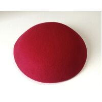 Wool Felt/Large Button [Colour: Red]