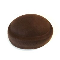 Wool Felt/Oval Pillbox [Colour: Chocolate]