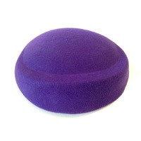 Wool Felt/Oval Pillbox [Colour: Purple]