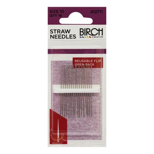 Sewing Needles/Straw - Size 10