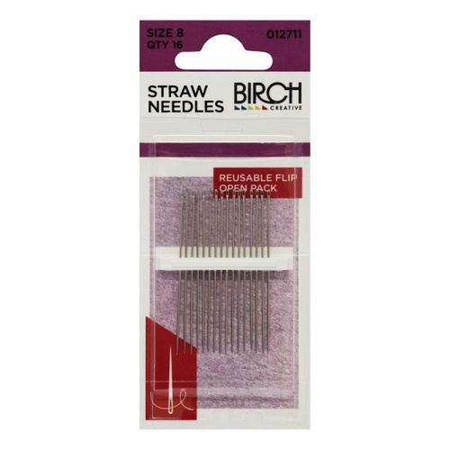 Sewing Needles/Straw - Size 8