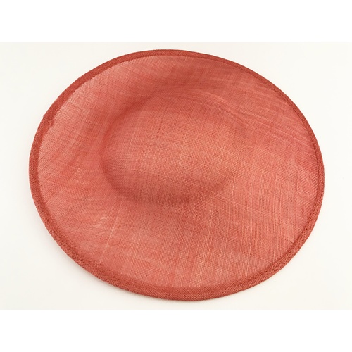 Sinamay Base/Saucer - Coral (016)