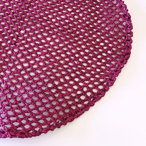 Woven Paper Mat - Wine