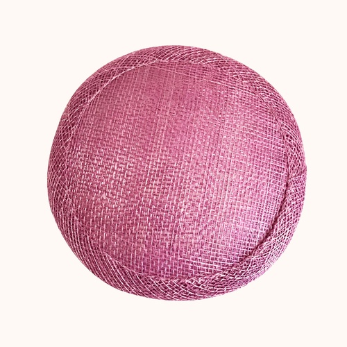 Sinamay Round Base - Dusty Pink
