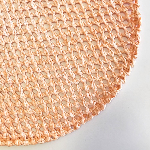 SPECIAL/Woven Paper Mat - Peach