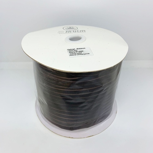 Velvet Ribbon 6mm/ROLL (120) Chocolate